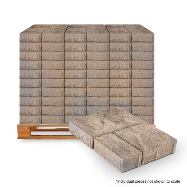 Patio-On-A-Pallet 7.87 in. x 11.81 in. x 2.36 in. Cape Cod Blend Concrete Paver (240-Piece / 103 sq. ft. / Pallet)