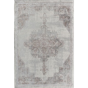 Rugs America Ivory Wash 2 ft. x 8 ft. Indoor Area Rug