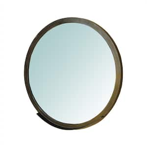 2.5 in. x 29.5 in. Classic Irregular Framed Gold Vanity Mirror