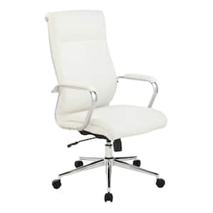 Pro-Line II Antimircrobial in Dillon Snow and a Chrome Base Fabric Series High Back Executive Manager's Chair