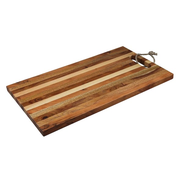 Thirstystone Urban Farm Multi Stripped Wooden Cutting Board