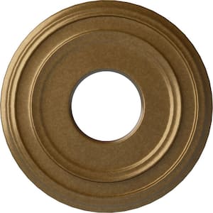 1-1/8 in. x 12-3/8 in. x 12-3/8 in. Polyurethane Classic Ceiling Medallion , Pale Gold