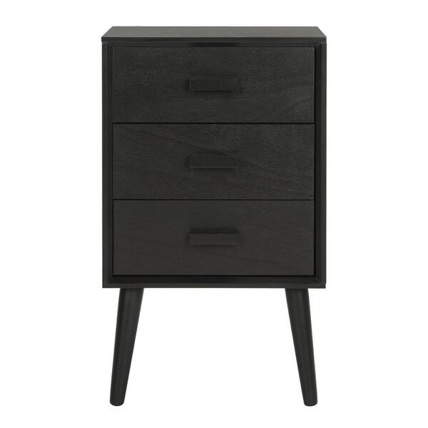 Safavieh Pomona Black 3 Drawer End Table Chs5700d Safavieh Pomona Black 3 Drawer End, 3 Drawer End Table Black