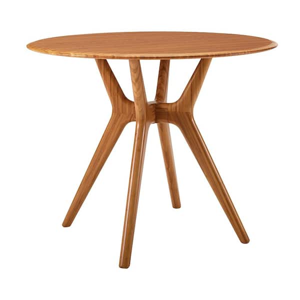 Unbranded Lily Copper Bamboo 36 in. 4 Legs Dining Table Seats 2