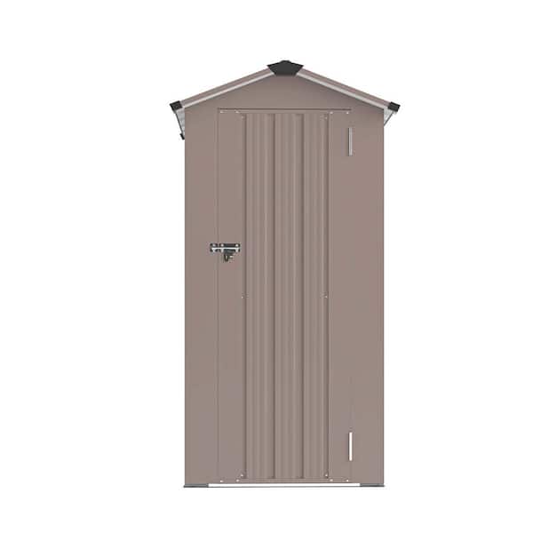 Siavonce 1.4 ft. W x 2.5 ft. D High Quality Galvanized Iron Sheet, Waterproof with a Solid Lock System, Brown(3.5 sq. ft.)
