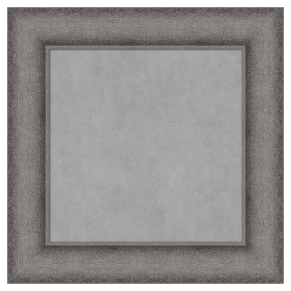 Amanti Art Burnished Concrete 16 in. x 16 in. Framed Magnetic Board