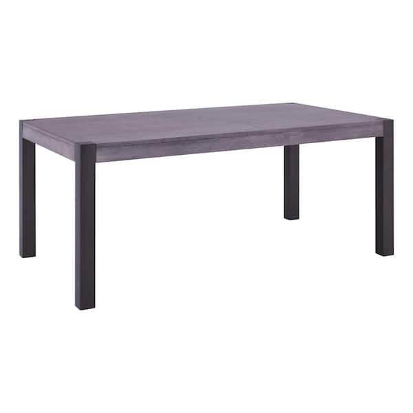 Armen Living Tatum Grey Walnut Dining Table