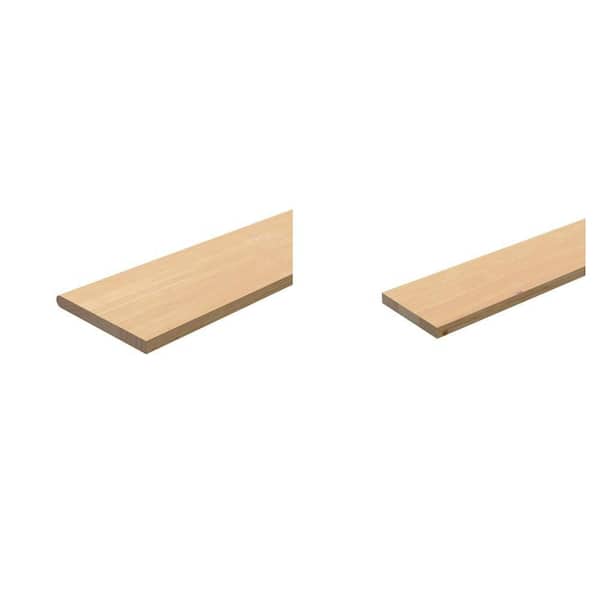 48 in. x 11-1/2 in. x 1 in. Pine Stair Tread and 48 in. x 7-1/2 in. x 3/4 in. Pine Stair Riser Combo
