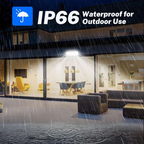 7.3 ft. Black 100-Watt 6FT Cord 100W LED Shop Light, 11000LM Plug-in Garage Light,IP66 Waterproof for Workshop (1Pack)