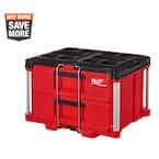 Milwaukee PACKOUT 22 in. 2-Drawer Tool Box with Metal Reinforced ...