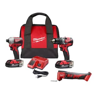 M18 18-Volt Lithium-Ion Brushless Cordless Compact Drill/Impact Combo Kit (2-Tool) W/ Oscillating Mult-Tool
