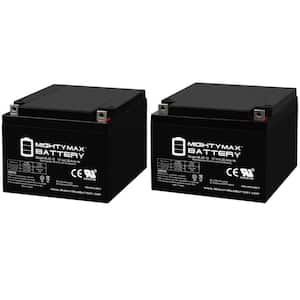 12V 26AH Replacement Battery for GE AMX 4 - 2 Pack