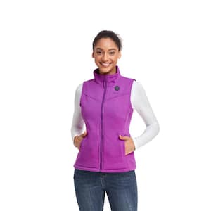 Women's Medium Purple 7.38-Volt Lithium-Ion Heated Fleece Vest with 1 Upgraded Battery and Charger