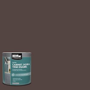 1 qt. #PFC-25 Dark Walnut Satin Enamel Interior/Exterior Cabinet, Door & Trim Paint