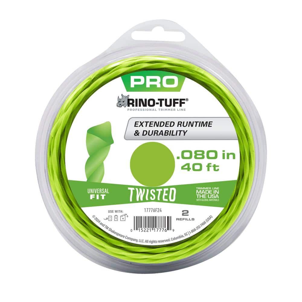 Rino Tuff Universal Fit .080 in. x 40 ft. Pro Twisted Line for Gas