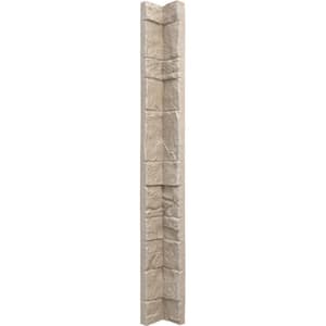 3 in. x 3 in. Sea Shell Composite Universal Inside Corner for StoneWall Faux Stone Siding Panels
