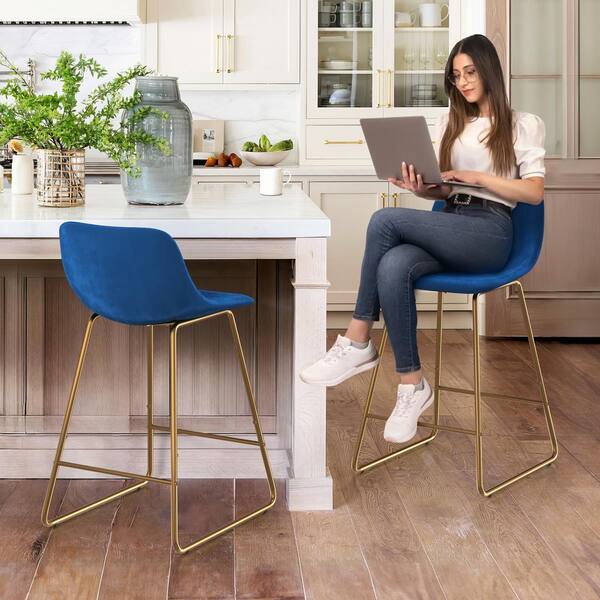 Royal blue counter discount stools