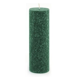 3 in. x 9 in. Timberline Dark Green Pillar Candle