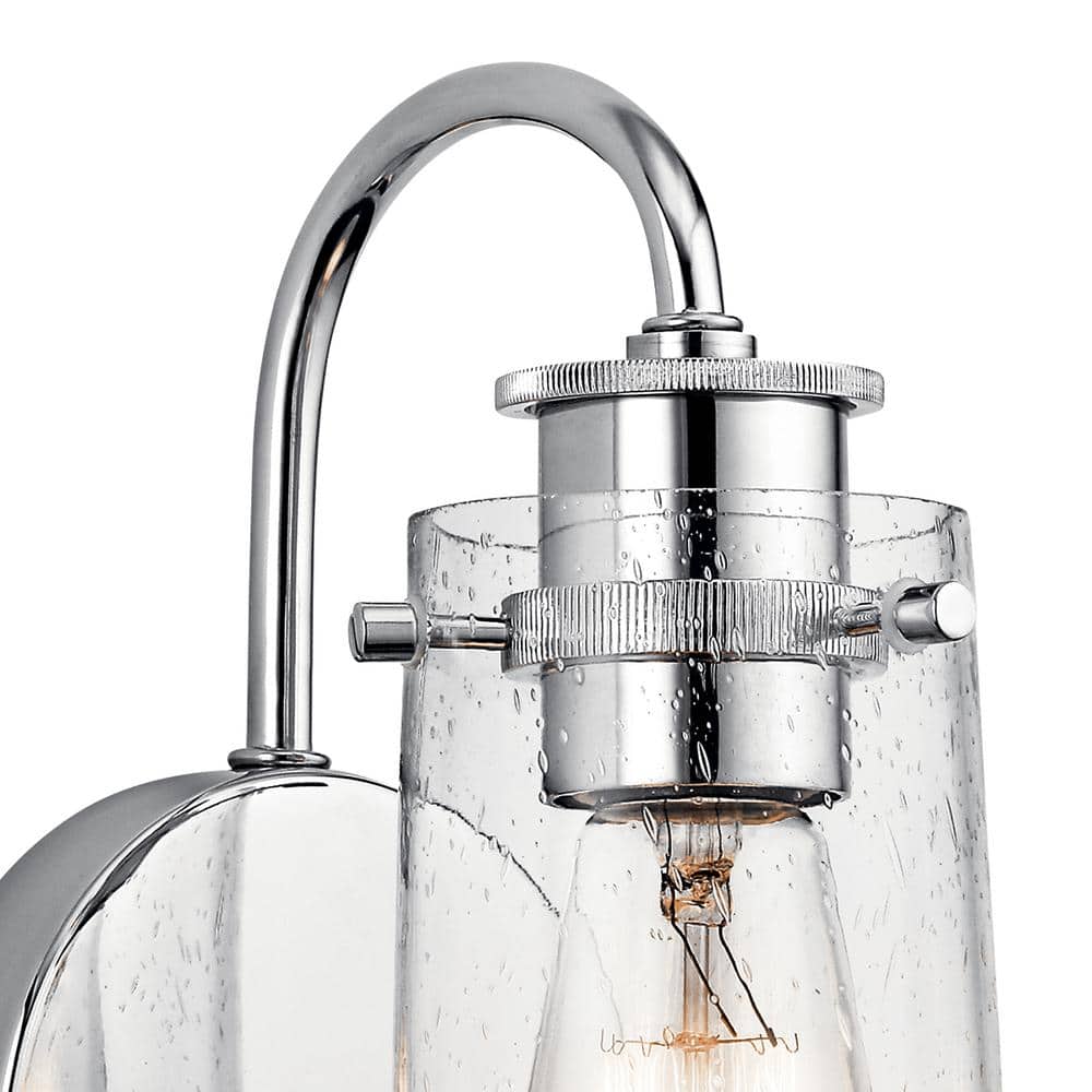 Braelyn 9.5" Chrome Jelly Jar Wall Sconce