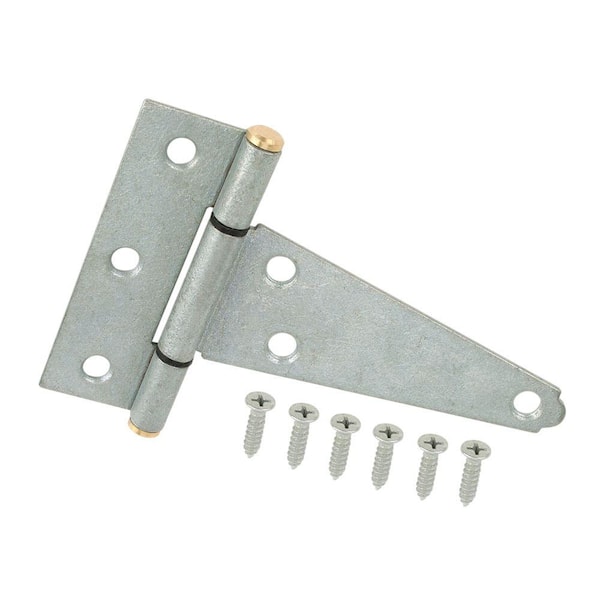 (2-Pack) 4 in. Galvanized Heavy-Duty Gate Tee Hinge