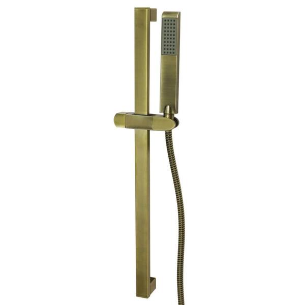 Vilbosch 24 in. Shower Slide Bar in Antique Brass