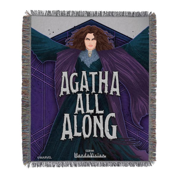 THE NORTHWEST GROUP WANDAVISION - AGATHA ALL ALONG Woven Tapestry Throw Blanket