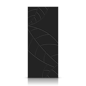 36 in. x 80 in. Hollow Core Black Stained Composite MDF Interior Door Slab