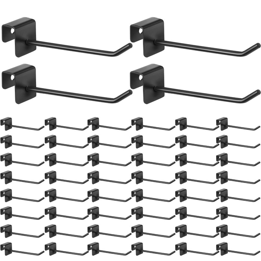 4 x 1 in. Metal Slat Wall Hook 48-Pack Black Heavy Duty Display Hook Accessories Slat Wall Hooks price history on PriceWatchPro