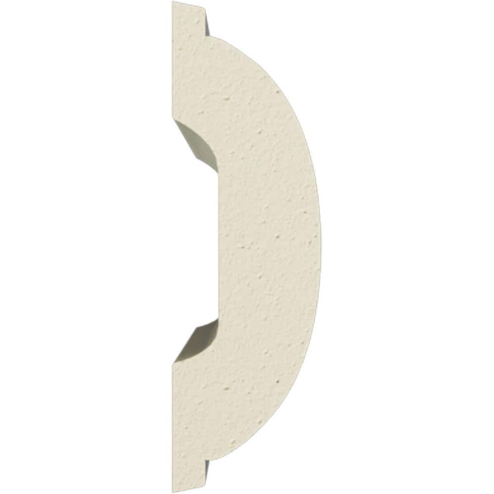Primed Beige Polyurethane Geometric Panel Moulding Sample