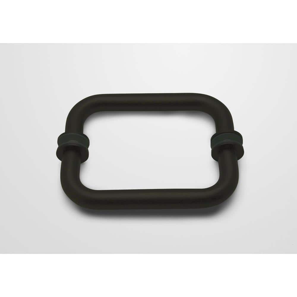 Matte Black Frameless Glass Hinged Shower Enclosure, 78" x 60.5"