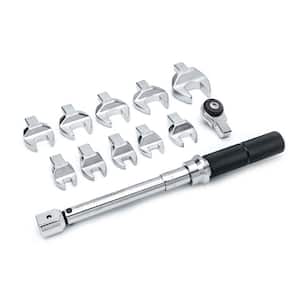 1/4 in. Drive SAE Open End Interchangeable Torque Wrench Set (12-Piece)