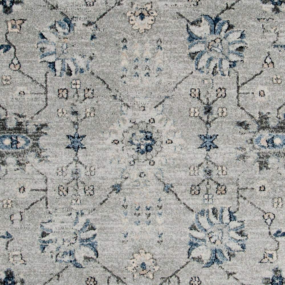 Charleston Heirloom-Style 8' x 10' Hand-Knotted Grey Area Rug