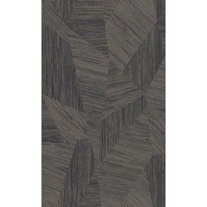 Black Geometric All Over Blown Vinyl Printed Non Woven Non-Pasted Textured Wallpaper 57 Sq. Ft.