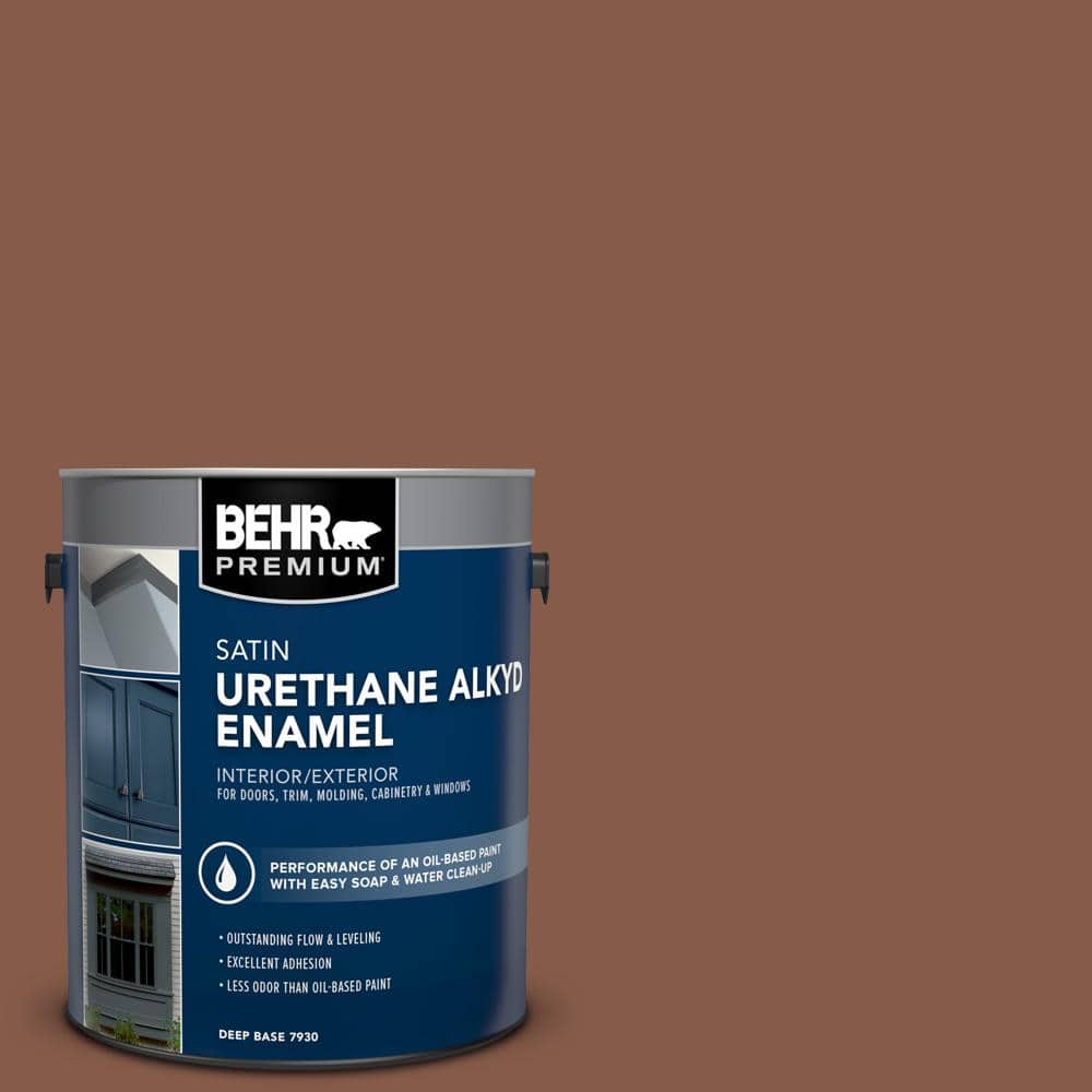BEHR PREMIUM 1 gal. MS05 Madera Urethane Alkyd Satin Enamel Interior