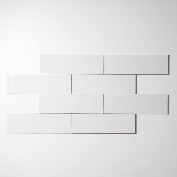 CRUZ BAY STUDIO Bedouin Subway Tile 3 5/8 in. x 11 3/4 in. White