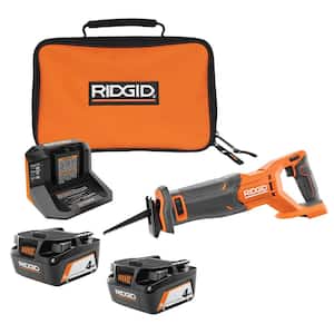 18V Cordless Reciprocating Saw with (2) 4.0 Ah Batteries, 18V Charger, and Bag