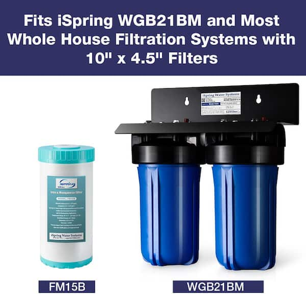 MWF 20 x 4.5 Triple Whole House Water Filter with Aragon