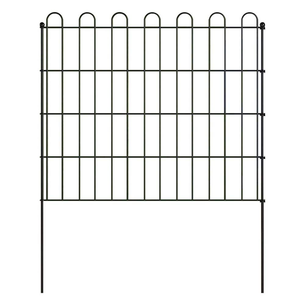 Decorative Garden Fence Border 24 in. H Rustproof Black Metal Fencing 10 Pack 25 ft L Durable Easy Install price history on PriceWatchPro