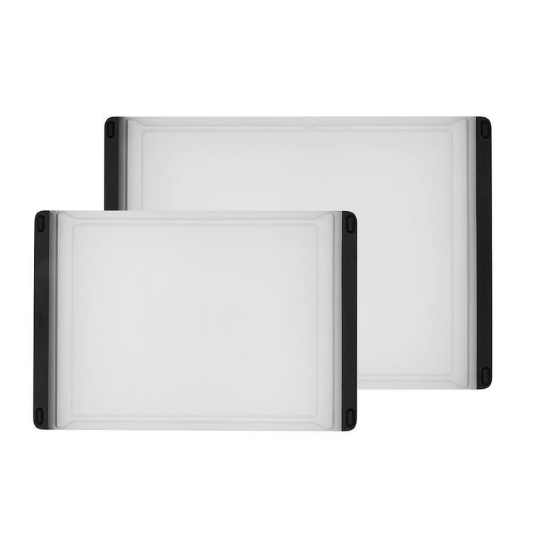 OXO Good Grips 2-Piece White Polypropylene Cutting Board Set