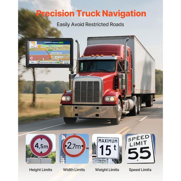 SKYSHALO GPS Navigator 7 in. Touchscreen, 16GB, Lifetime Maps, for