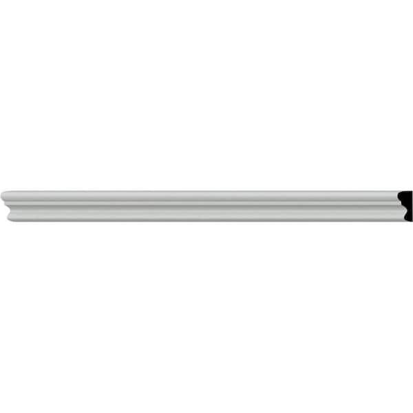 3/8 in. x 3/4 in. x 94-1/2 in. Polyurethane Stockport Chair Rail Moulding