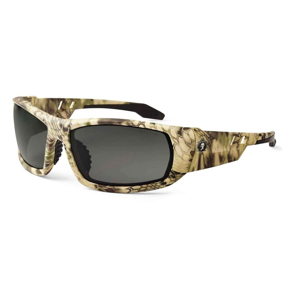 Ergodyne Skullerz Odin Kryptek Highlander Polarized Safety Glasses, Tinted Lens - ANSI Certified