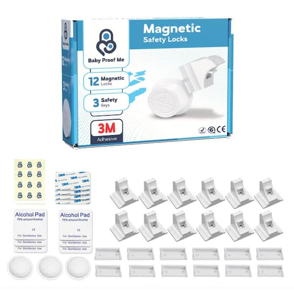 Magnetic Safety Lock Kit (12 Locks Plus 3 Keys)