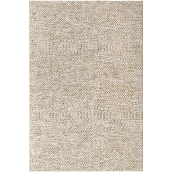 Livabliss Masterpiece Gray Global 7 ft. x 10 ft. Indoor Area Rug