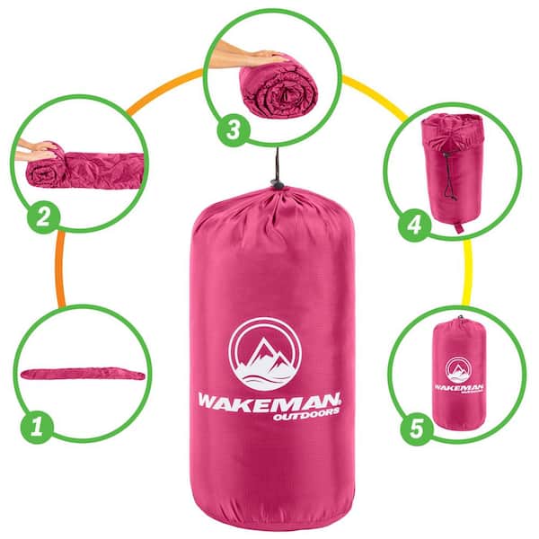 Wakeman Outdoors Mummy Sleeping Bag - Adult Cold Weather Sleeping