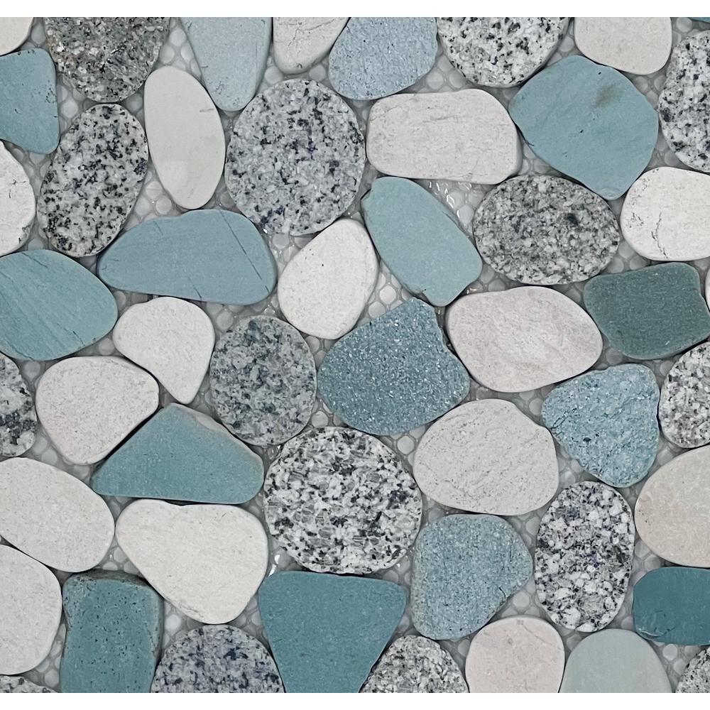 Sliced Pebble Speckled Green 4 in. x 6 in. Mosaic Tile Sample price history on PriceWatchPro