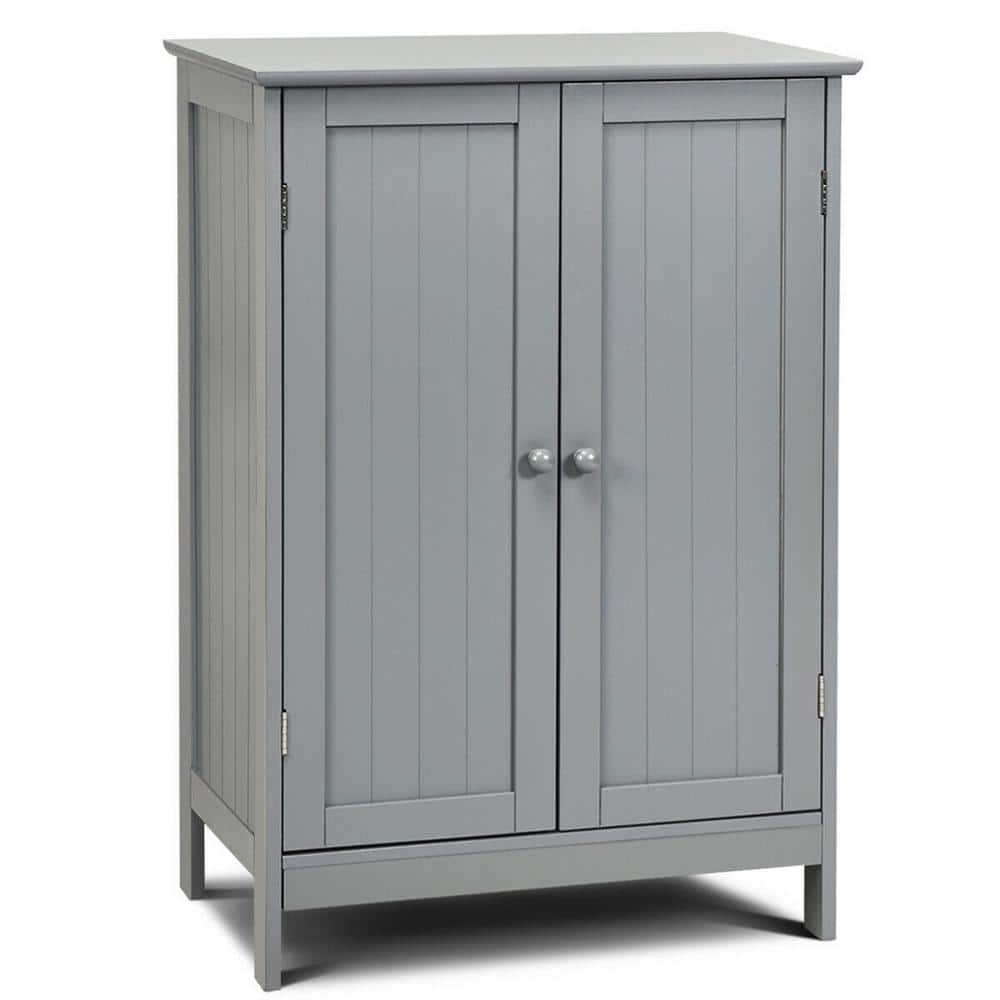 Gymax 23.5 in. W Bathroom Corner Storage Linen Cabinet Free Standing Tall  Bathroom Cabinet with 3-Shelves Espresso GYM04929 - The Home Depot