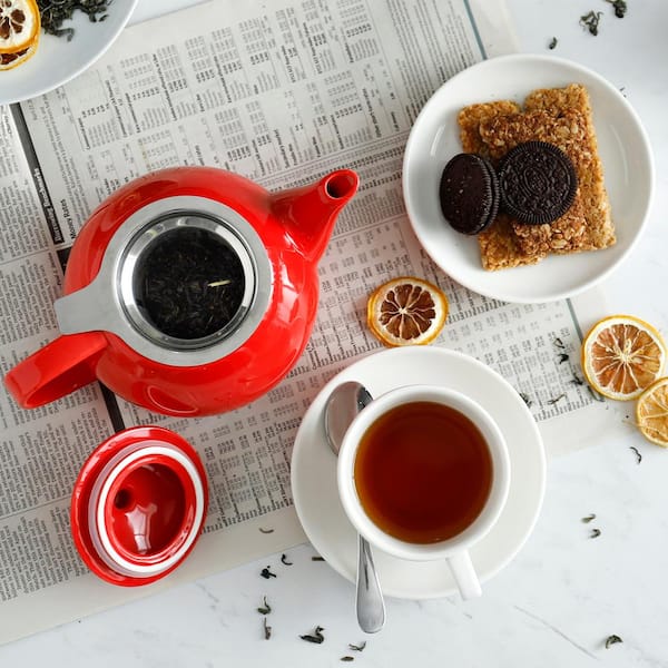 sweese porcelain teapot with infuser