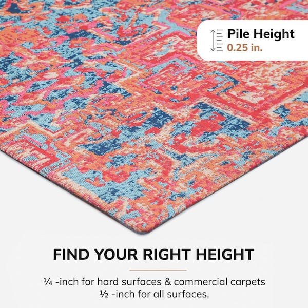Merida Multi-Colored 48 in. x 36 in. Polyester Chair Mat