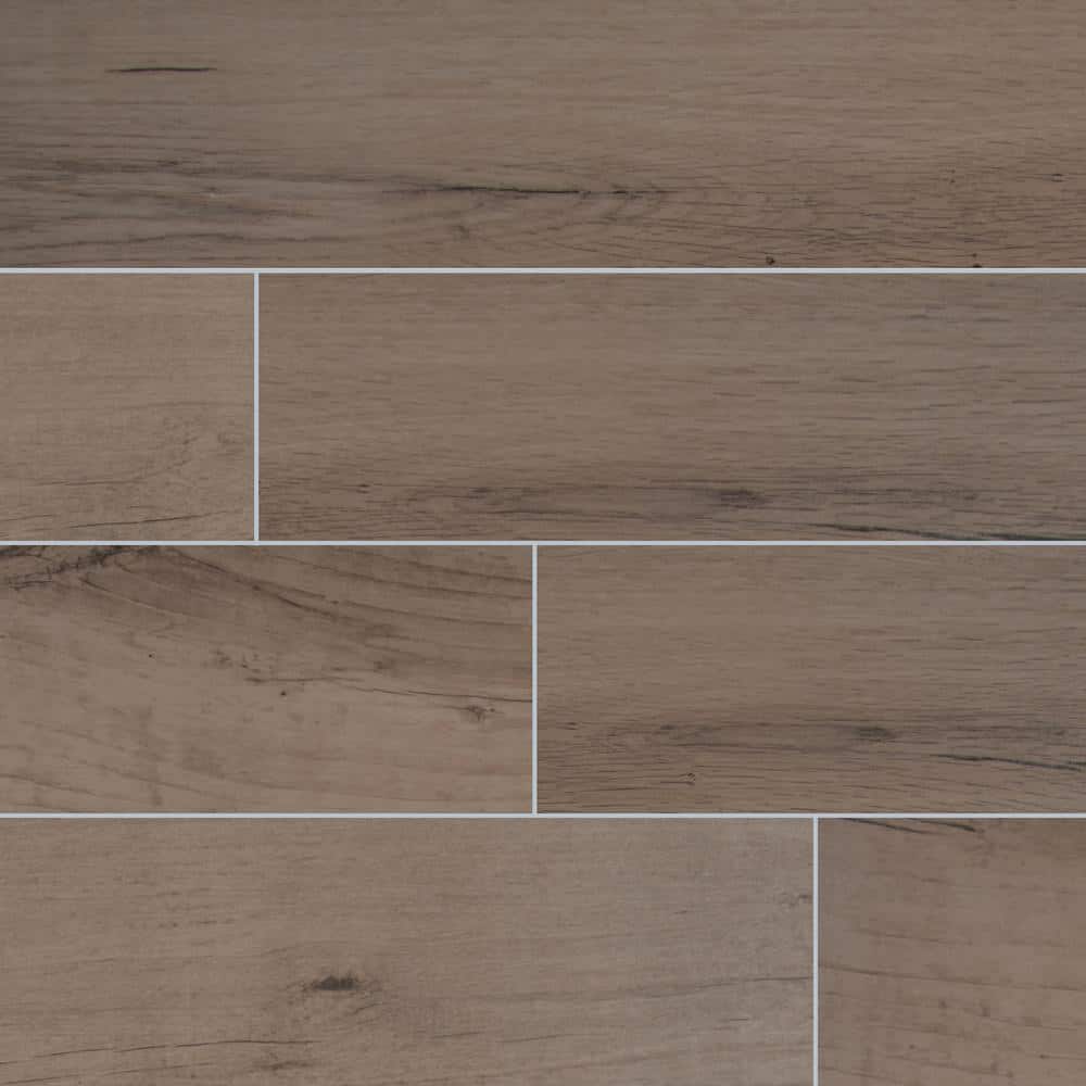 Arbor Fog 6 in. x 36 in. Matte Porcelain Wood Look Floor and Wall Tile (15 sq. ft./Case) price history on PriceWatchPro